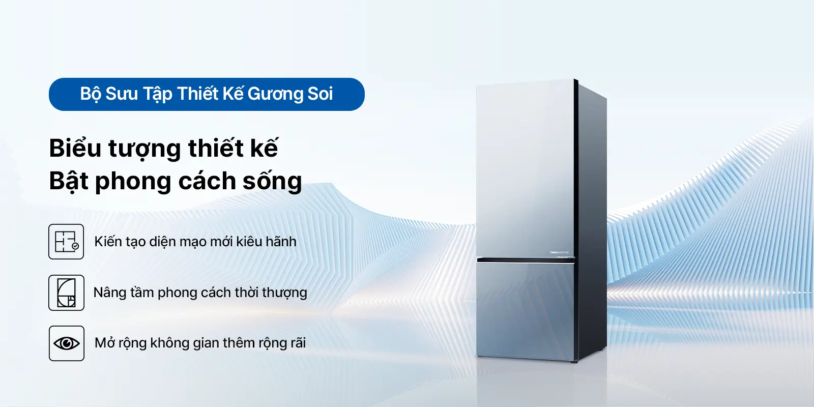 Tủ lạnh Aqua Inverter 350L AQR-B380MA(GM)